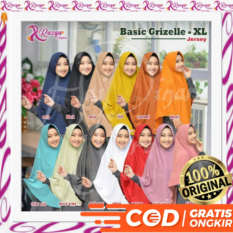 [Baru] Razqa Hijab Basic Geizelle Ready