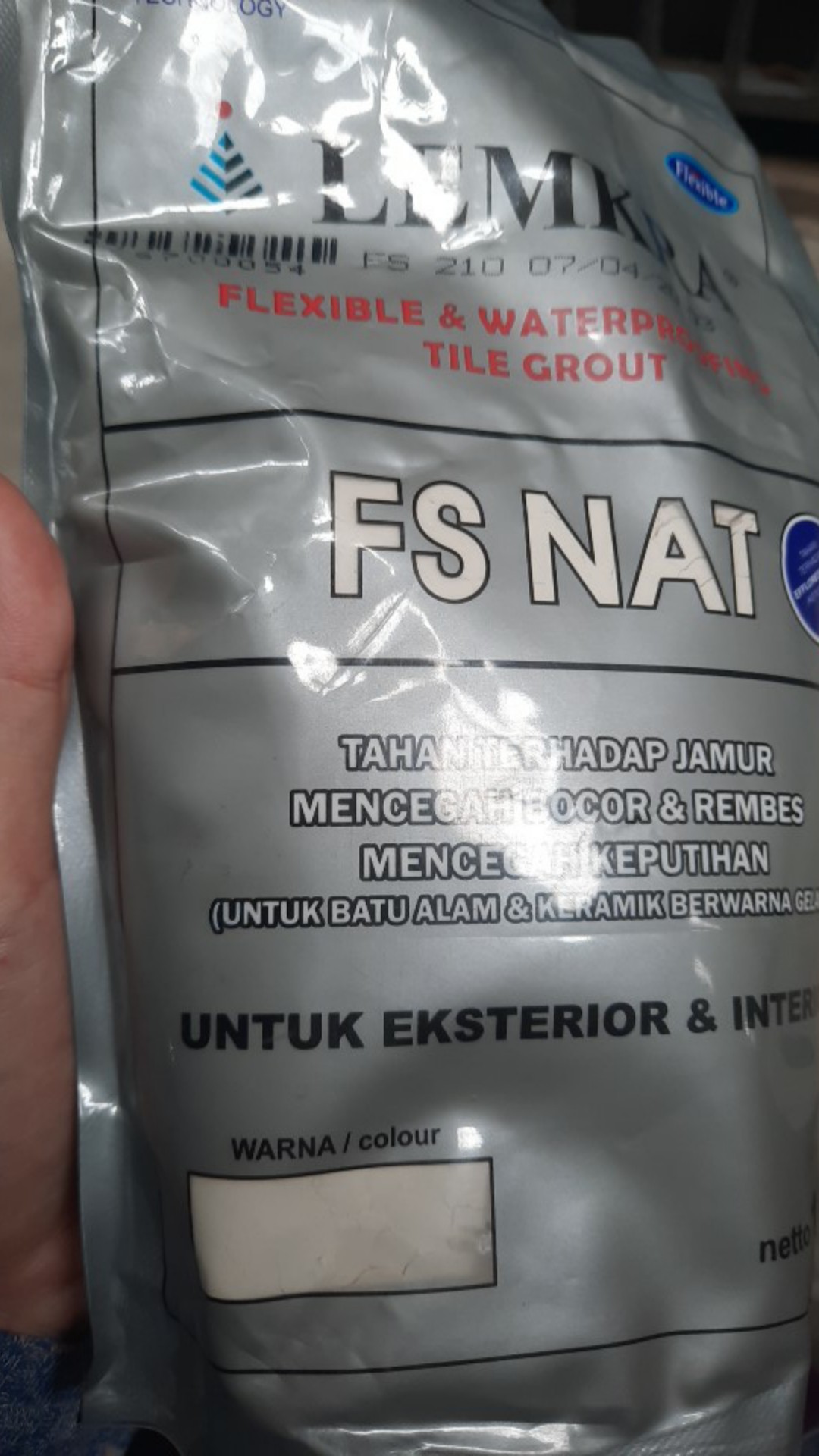 Lemkra Fs Nat Semen Pengisi Cor Rongga Nat Keramik Warna