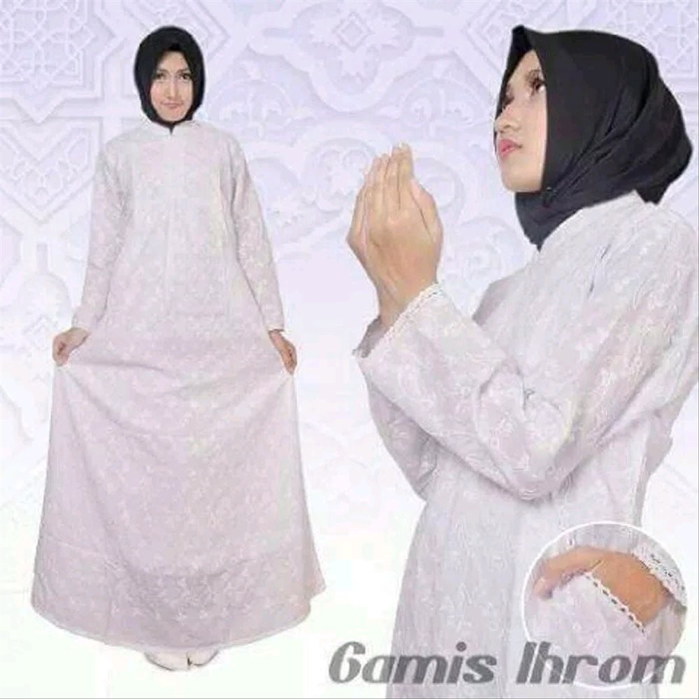Langsung Order Gamis Ihrom wanita haji dan umroh khusus jumbo Diskon