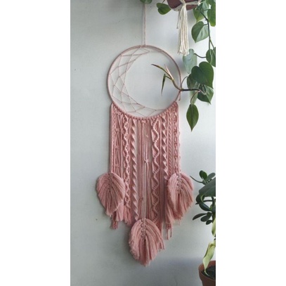 READY STOK) macrame hiasan dinding dream catcher / macrame wall hanging (HD 135)