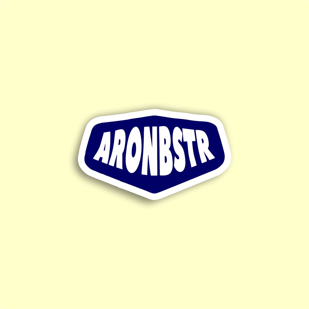 

Stiker brand distro Aron bahan graftac anti air