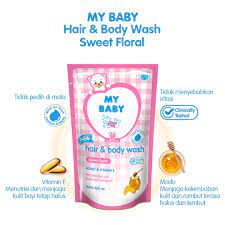 My Baby Hair &amp; Body Wash Refill Sweet Floral | Milk Bath Sweet Floral | 400ml