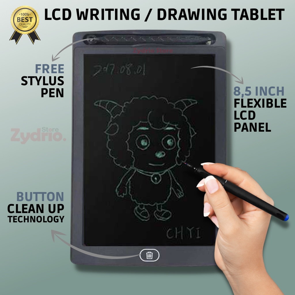 FREE STYLUS Drawing Tablet 8.5 Inch / Drawing Pad / LCD Drawing Board