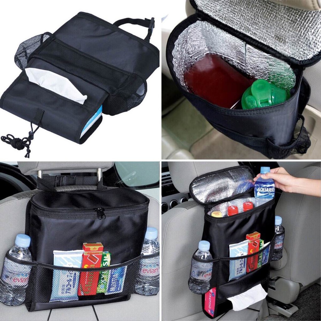 Tas Penyimpanan Sandaran Kursi Mobil Multifungsi Grocery Bags Car Seat Back Cloth Multi Pocket Storage Bag Tablet Pouch Organizer Car Backseat Organizer Tempat Penyimpanan Aksesoris