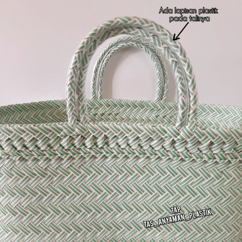 Tas Anyaman Plastik Premium Mini Jumbo Kaca Hampers Belanja Pasar Fhasion Bahan Kuat dan Halus