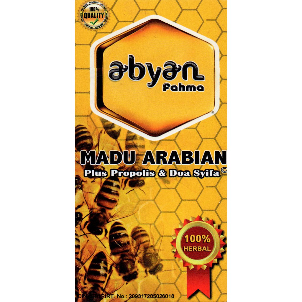 Madu Arabian Abyan Propolis dan Doa Syifa