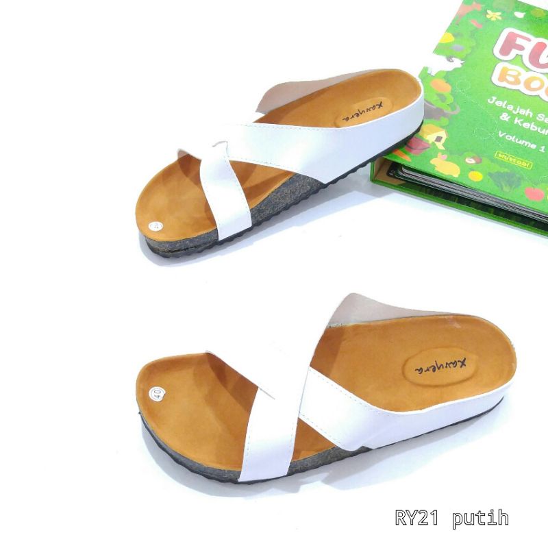 OBRAL CUCI GUDANG BORNEO SENDAL BIRKEN BAHAN SINTETIS RY21 BY XAVYER