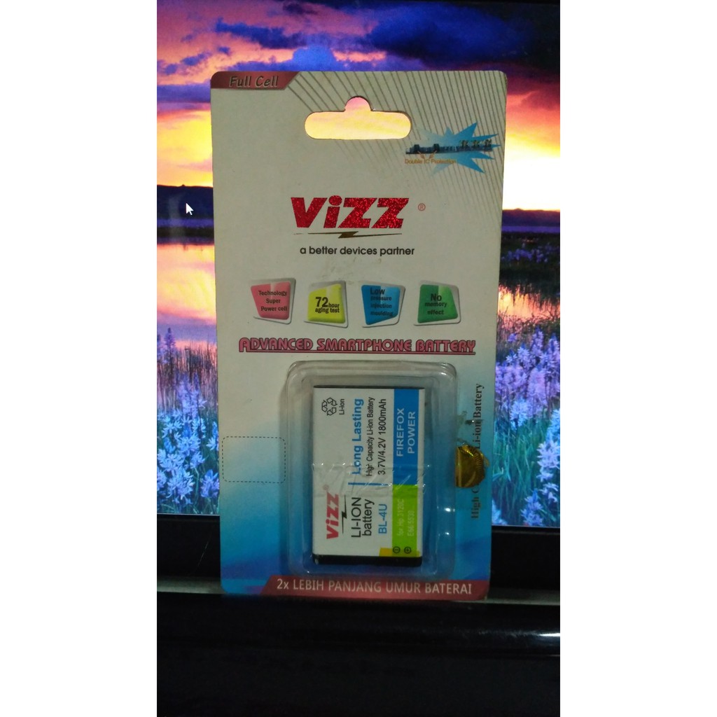 BL 4U - Vizz Battery Double Power for bl-4u