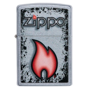 Zippo 49576 Zippo Flame Design Street Chrome