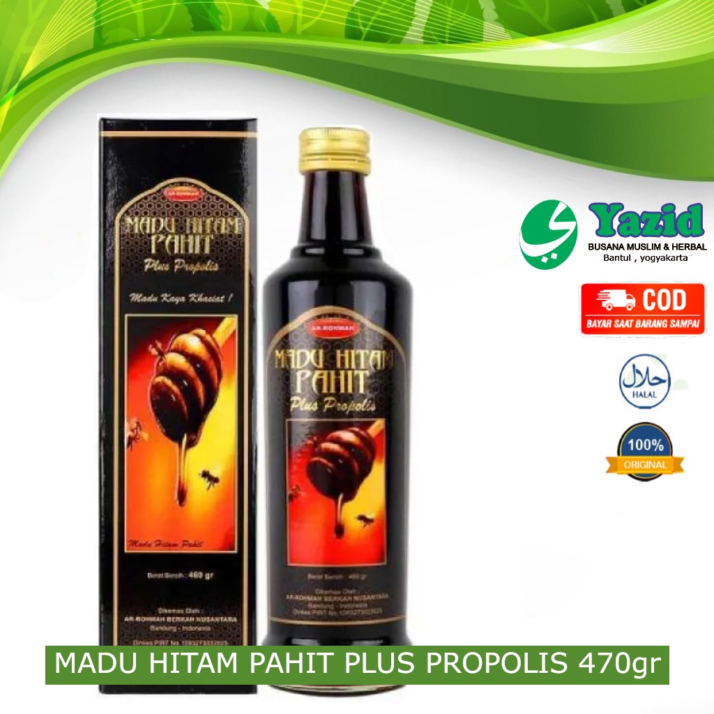 

MADU HITAM PAHIT PLUS PROPOLIS 470gr UNTUK BERBAGAI PENYAKIT