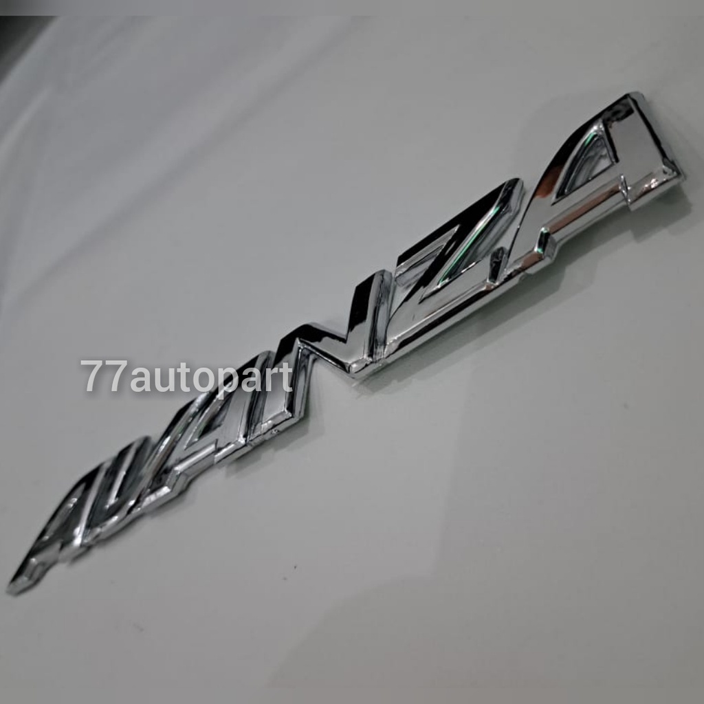 emblem logo mobil tulisan avanza chrome tahun 2004 sampai 2011