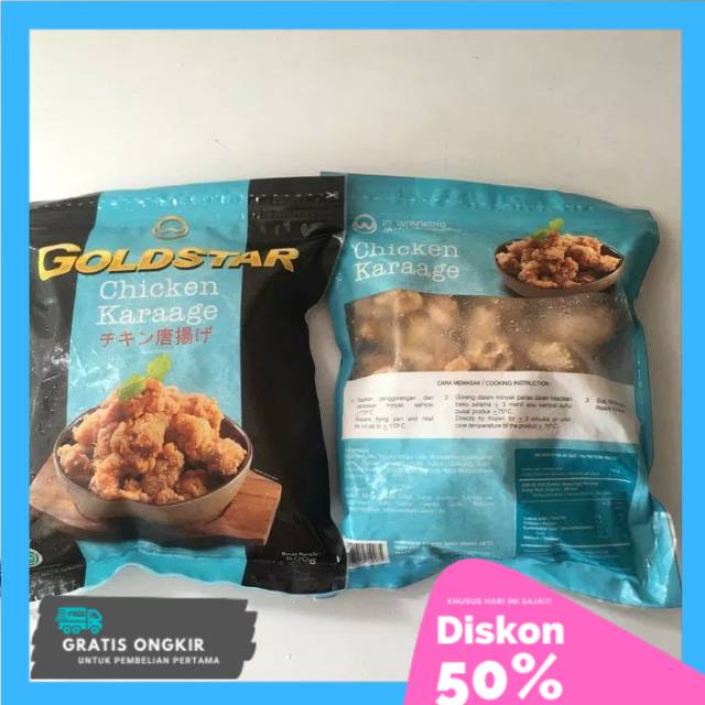 

Goldstar Chicken Karage 500gr Fresh Free Packaging Styrofoam