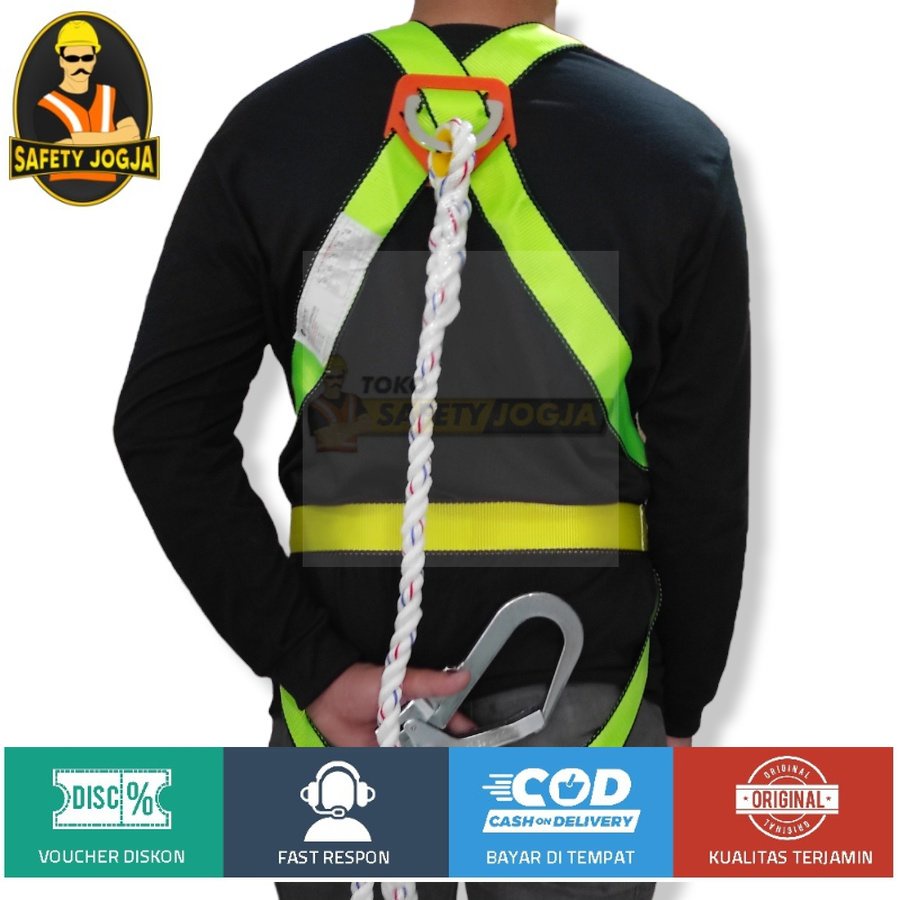 FULL BODY HARNESS SINGLE BIG HOOK PLUS TALI DADA GOSAVE FASTEN