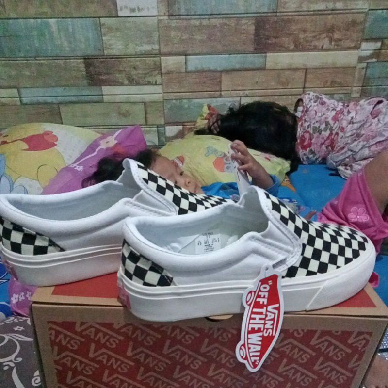 Sepatu Vans Slop Slip On Catur Premium Waffle DT Terlaris Grade Ori noob