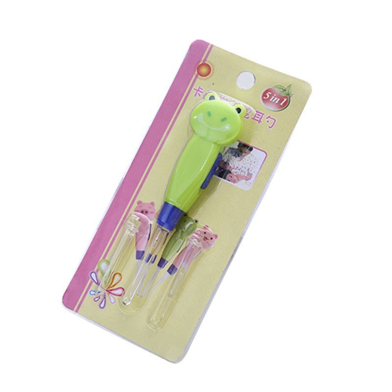 Earpick LED Karakter Cartoon Lucu Cute Animal Korek Kuping Karakter LED Pembersih telinga MURAH