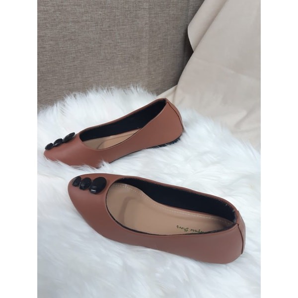 COD - ARABELLE Brown Sepatu wanita ukuran besar (big size)