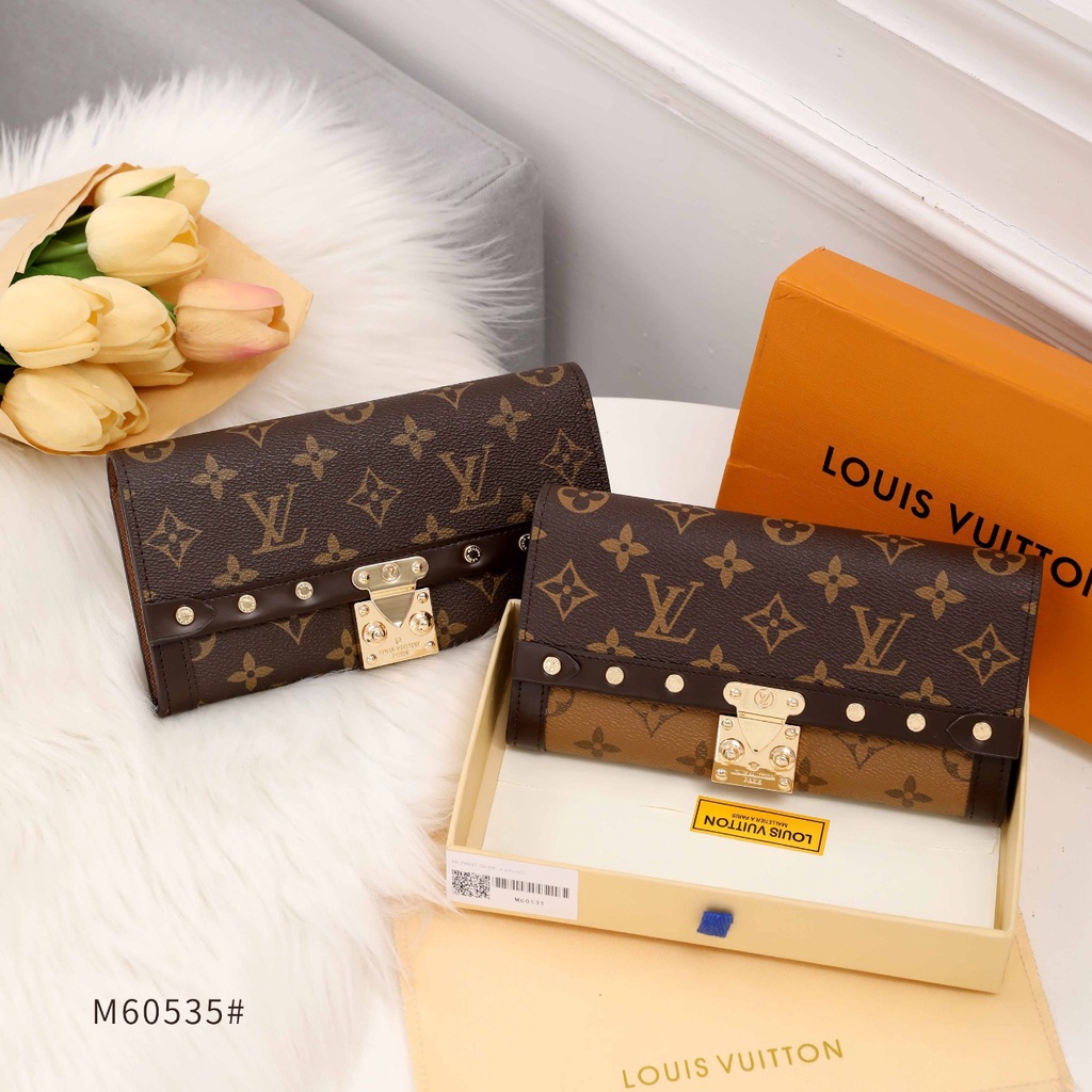 LV Ladies Long Wallet in Monogram M60535