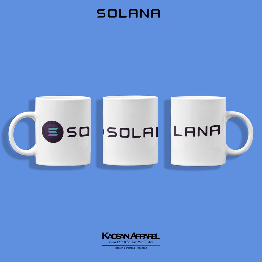 Mug Crypto "SOLANA" - Crypto/Mug Crypto/Gelas Crypto/Cangkir Crypto/Kaos Crypto/Cryptocurrency