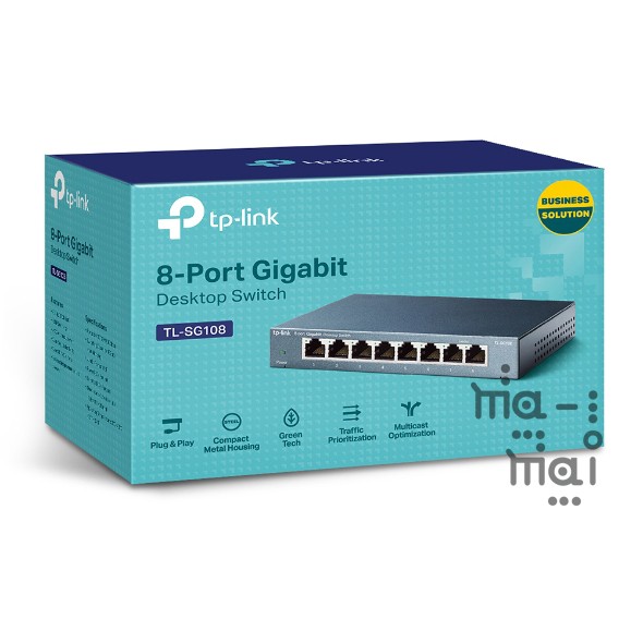 TP-Link Switch TL-SG108 8-Port 10/100/1000Mbps Desktop Switch