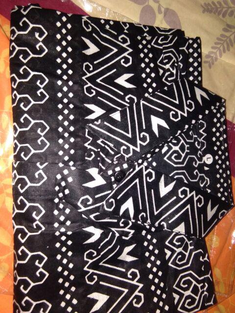 Kemeja Batik Lengan Panjang 021 Risna Batik Hrb0626 Hem Batik Murah Seno Sogan Bakung Padi Manggar