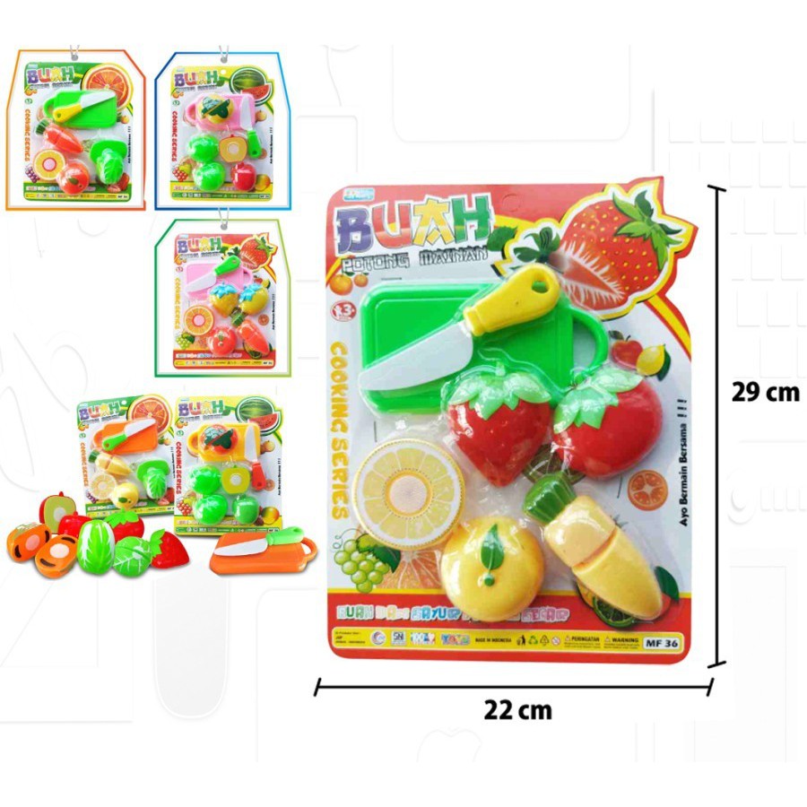 MWN Mainan Buah Potong Cooking Series MF36