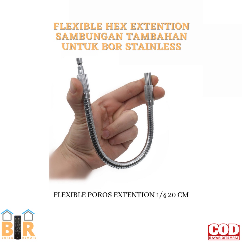 Flexible Hex Extention Sambungan Tambahan untuk BOR STAINLESS