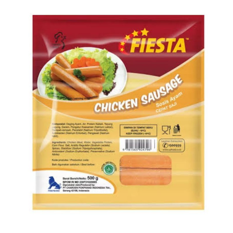 

FIESTA CHICKEN SAUSAGE / SOSIS AYAM SIAP SAJI 500 GRAM / FROZEN FOOD