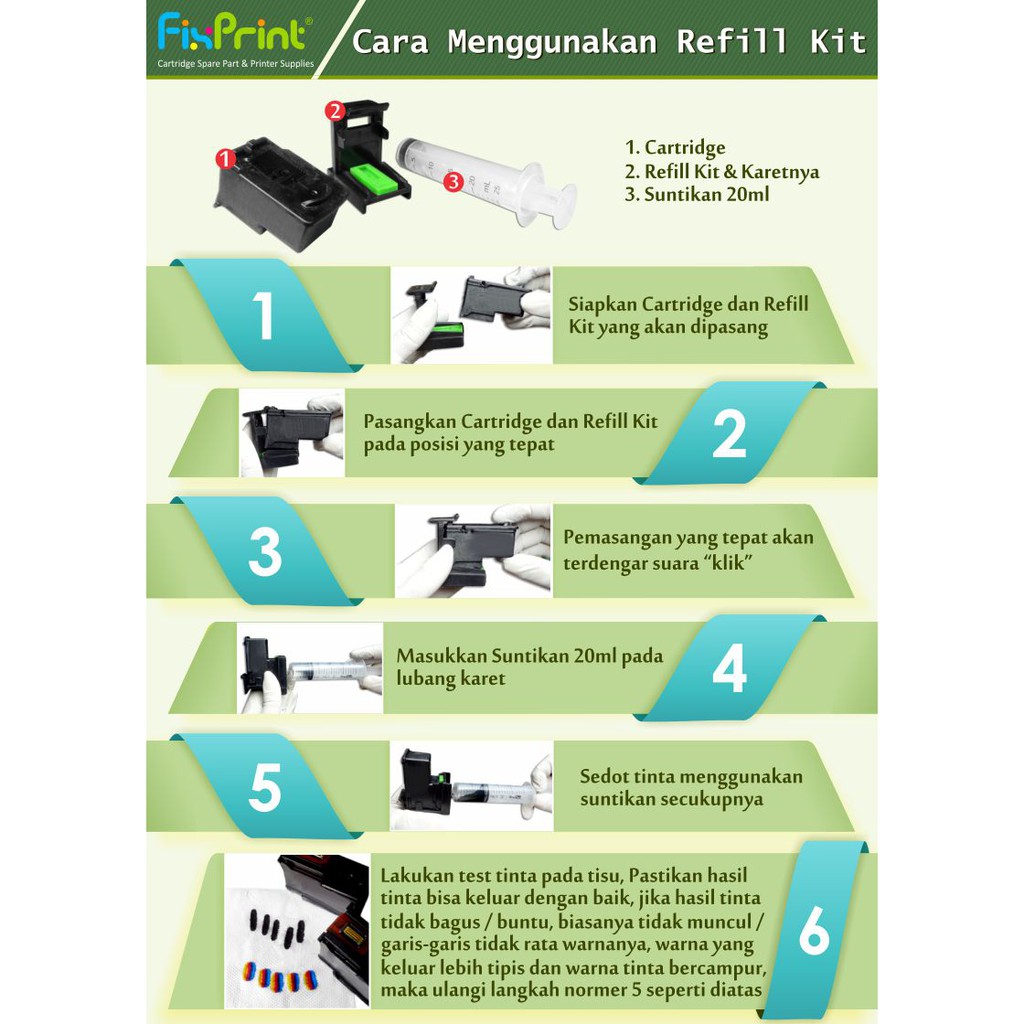 Refill Kit Penyedot Tinta Cartridge HP GT51 GT52 HP 802 678 680 46 704 Printer 315 415 GT5810 GT5820