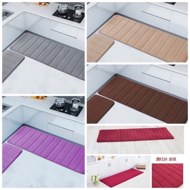 Memory Foam Mat Set Keset Dapur Kamar  Mandi  Foam Serap 