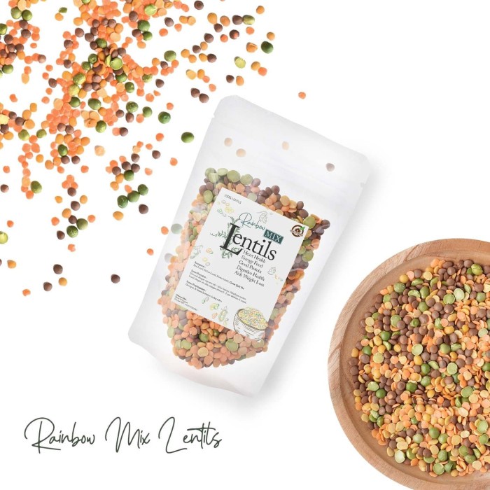 

Vs201Vv House Of Organix Natural Rainbow Mix Lentils 100 Gr Dscscv