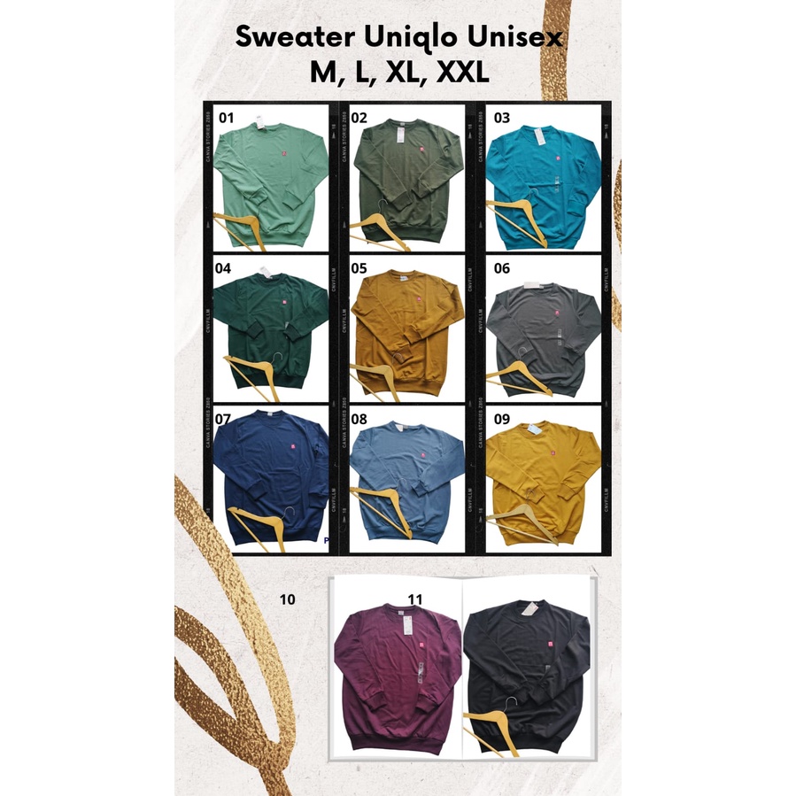 Sweater Uniqlo Unisex | Sweater Polos Uniqlo Pria Wanita-3