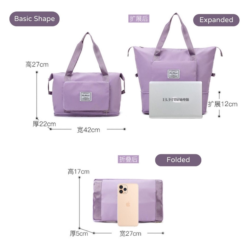 Foldable Travel Bag / Tas Lipat / Tas Hand Cary PREMIUM TEBAL