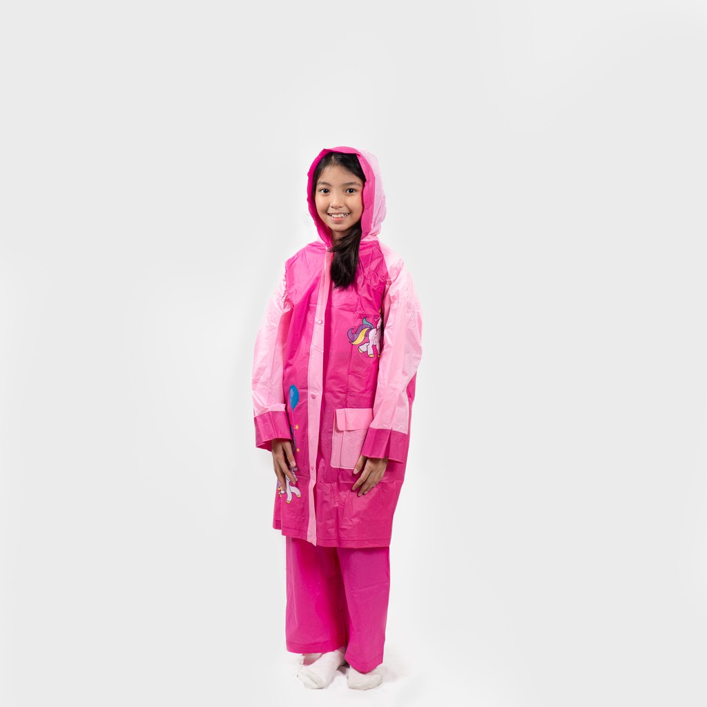 JAS HUJAN ANAK PEREMPUAN MANTEL HUJAN MOTOR ANAK LAKI LAKI RAINCOAT KIDS KOREA JAKET IMPORT C23