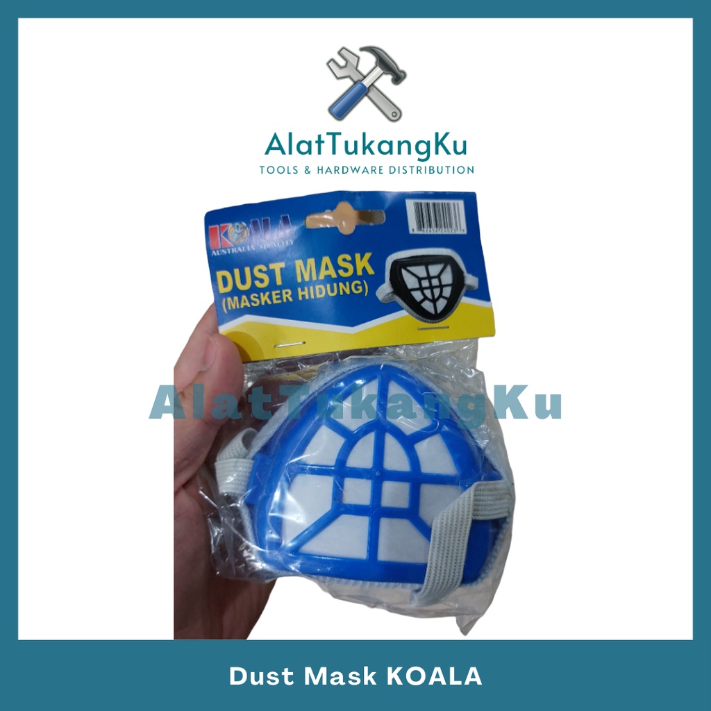 Masker Debu Proyek Koala / Masker Kerja Pabrik / Masker Hidung Anti Debu + Filter Biru Koala / Dust 