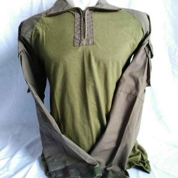 Kaos BDU Hijau Olive Lengan Panjang / Combat Shirt / Kaos BDU Green Olive/ode