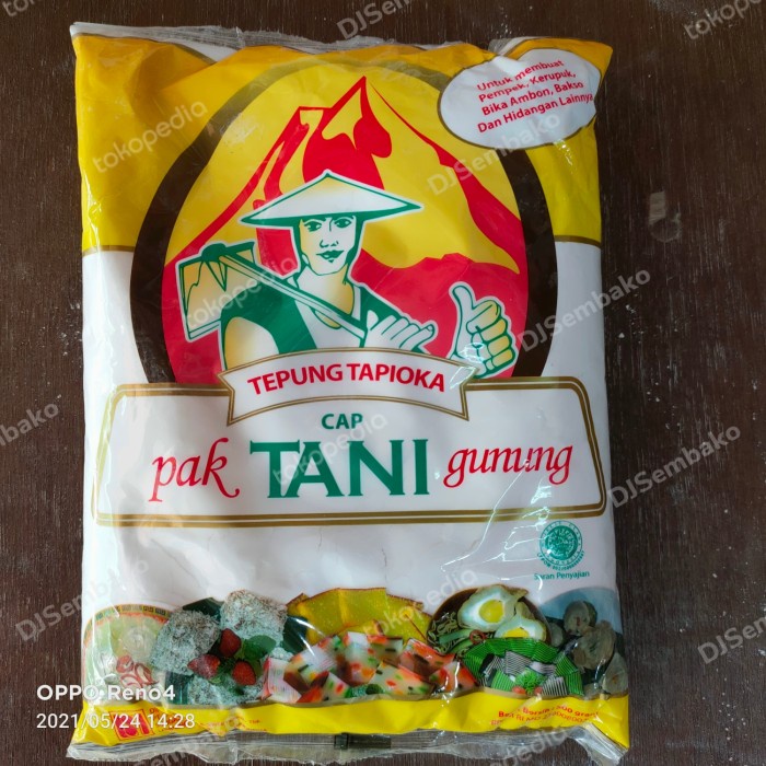 

BISA COD KHUSUS GOSEND/GRAB Tepung Tapioka Cap Pak Tani Gunung 500 gram 1 dus