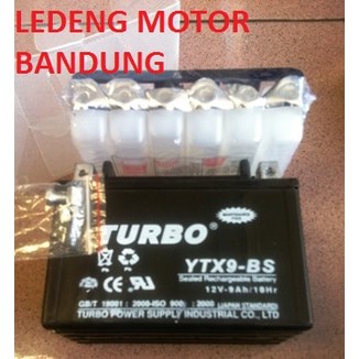 Aki Kering Turbo Battery YTX9-BS Ninja 250 CBR Piaggio