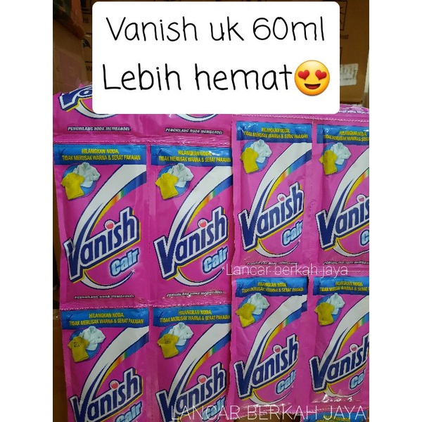 Vanish Cair Sachet 60ml/Vanish penghilang noda