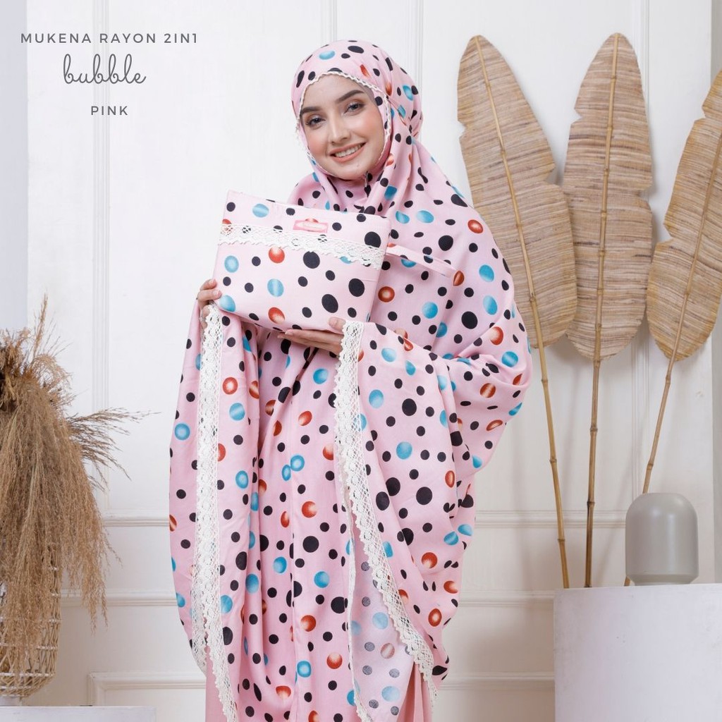 Mukena Dewasa Rayon 2in1 Bubble