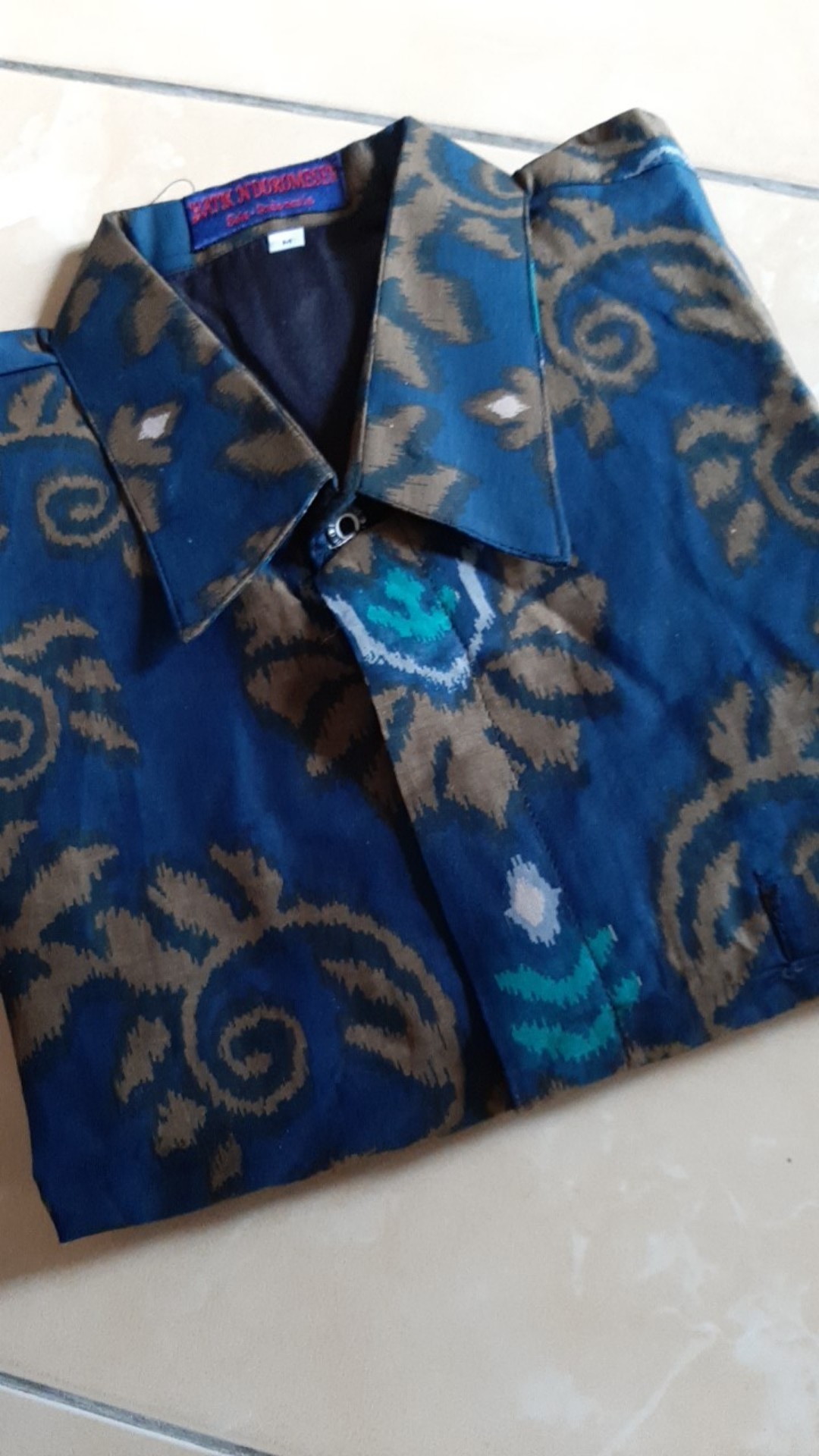 Kemeja Batik Ndoromesem Lengan Panjang Katun Halus Baturaden Prabu Kamulyan