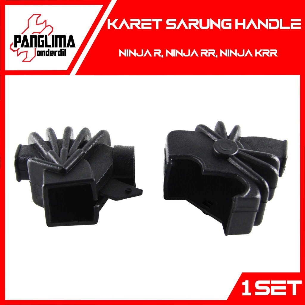 Karet Sarung Handle Kawasaki Ninja 2 Tak-T-2T R &amp; Ninja RR &amp; Ninja KRR Nito-Nitto-Tutup-Penutup-Cover Handel-Hendel-Hendle Kopling-Kiri Rem-Kanan Set