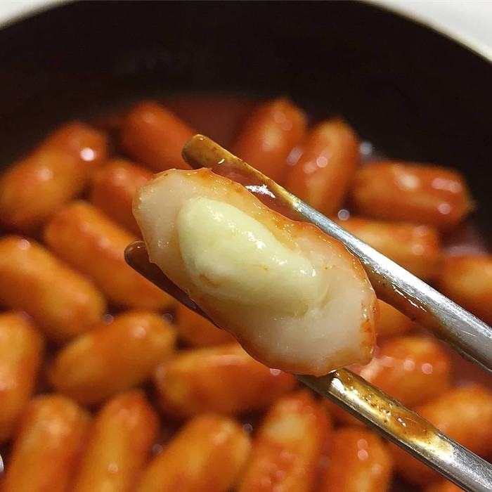 

New Arrival - Double Cheese Tteokbokki Set Small. Ricecake Dengan Isi Keju Lumer - Basic