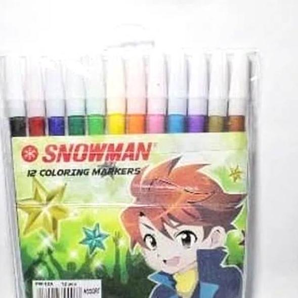 

Serba Serbu Spidol 12 Warna Snowman