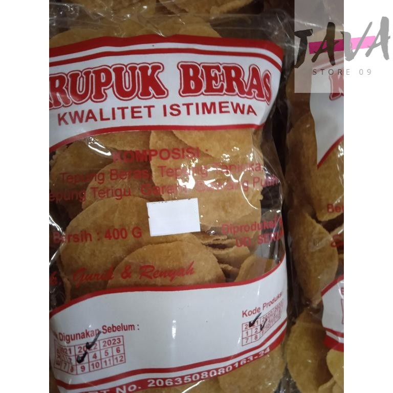 

KRUPUK BERAS MENTAH KWALITAS ISTIMEWA
