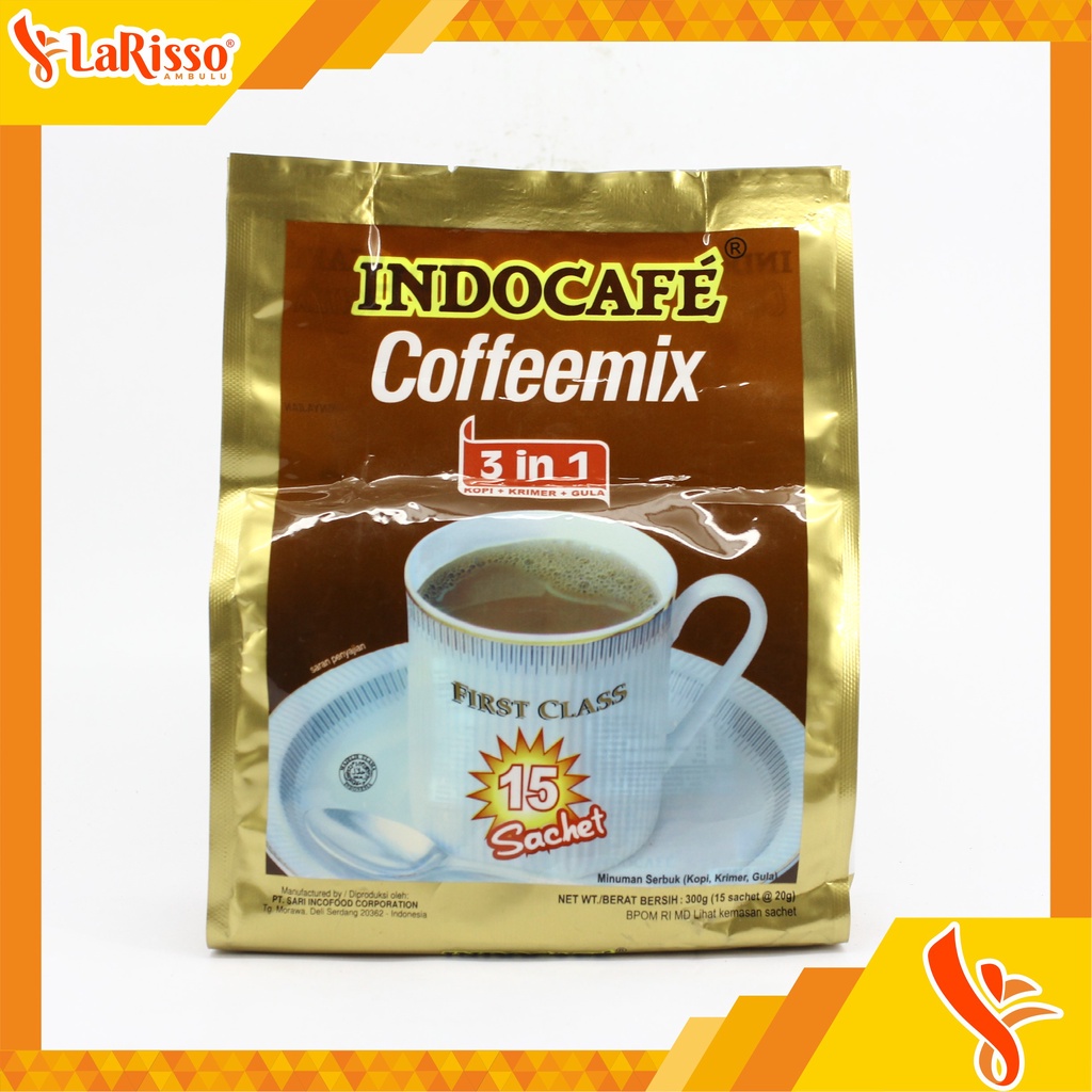 

INDOCAFE COFFEEMIX 3IN1 (KOPI+KRIMER+GULA) 15X20GR BAG