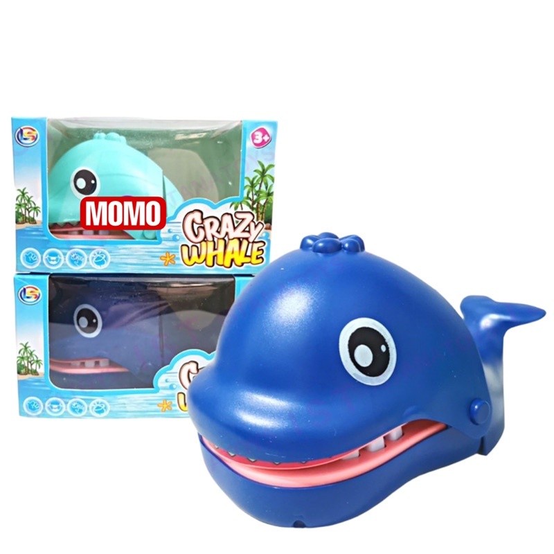 PROMO Mainan Gigi Whale Cartoon Prank Mainan Gigitan Ikan Paus LZ12