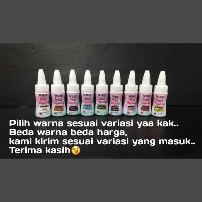 

TRANS PEWARNA MAKANAN 50ML PEWARNA CAKE