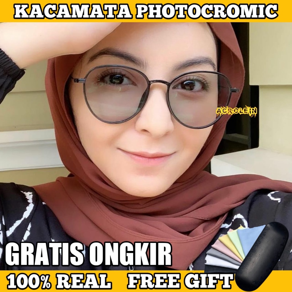 [TERMURAH] Kacamata Photocromic Korea / Anti Radiasi 2 In 1 Potokromik Photochromic Pria Wanita Fotocromic Potocromic