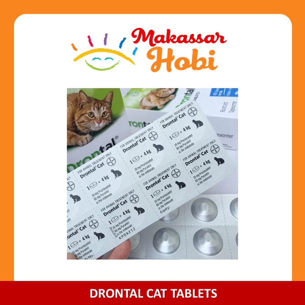 Obat Cacing untuk Kucing DRONTAL Cat Tablet Tablets