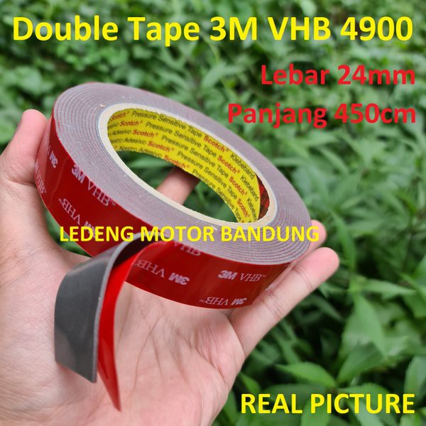 

Spesial Double Tape 3M VHB 4900 size 24mm 450cm Lem Dobel Perekat Automotive Berkualitas